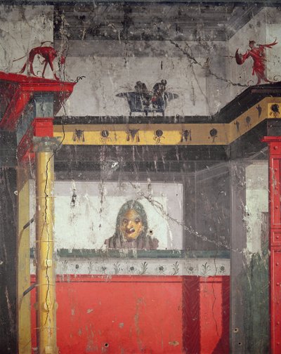 Interior wall with illusionistic painting by Roman